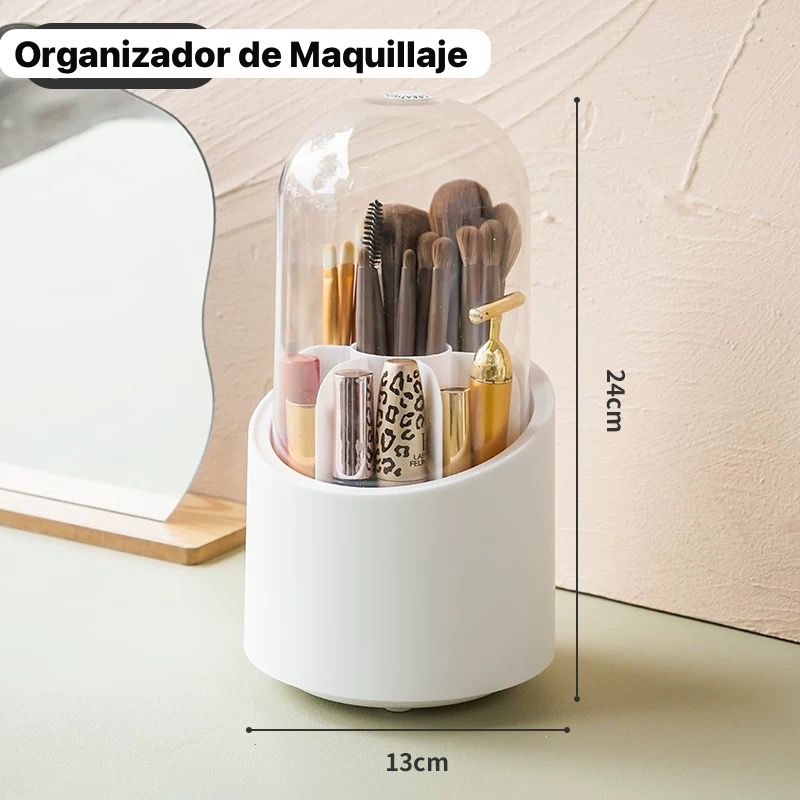 Organizador de maquillaje giratorio